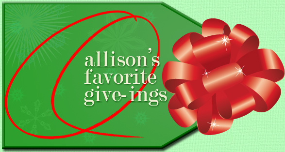 allison - gift tag with ribbon